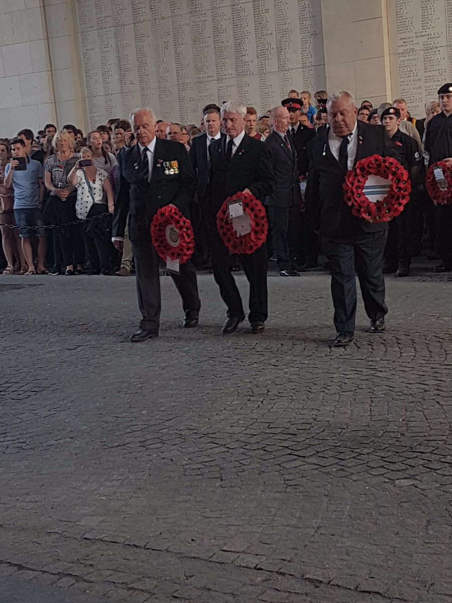 cadets_fire's tweet photo. Two Gloucestershire Fire Cadets pay a tribute in Ypres
Connor Timmins &amp; Mason Rendell Centre of picture is Steve Smith who sponsored the trip from Help If We Can https://t.co/gdIFsQUgng