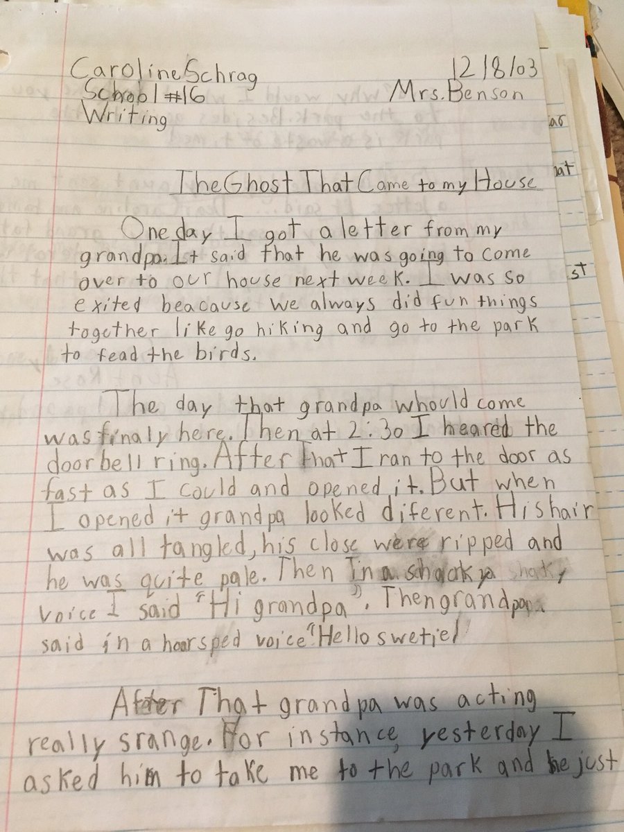 CarolineSkrag's tweet photo. I would like to take this moment to let everyone know I was a master of horror and suspense at the tender age of 8. #FirstTweetInForever #JordanPeeleWHO?? @JordanPeele https://t.co/99zlrXUUyD