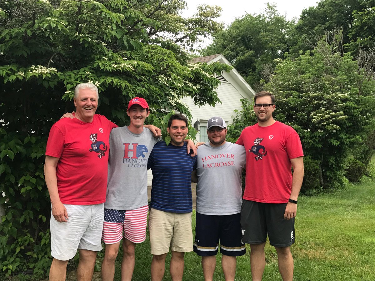 What a Memorial Day treat! Watched the D1 championship at home with four alums. Chris Baney, Austin Czisny, Tim Gruber and Addison Sears. This is what makes what we do so special.  Thanks, men!