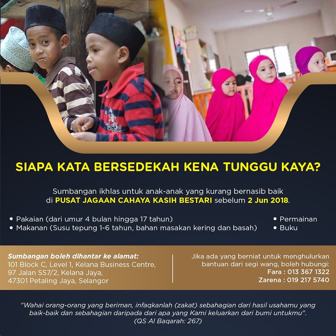 Aleyaamoura's tweet photo. #sedekah 
#amalanmulia 
#siapakatabersedekahkenatunggukaya
#jom https://t.co/5B8pO21Zae