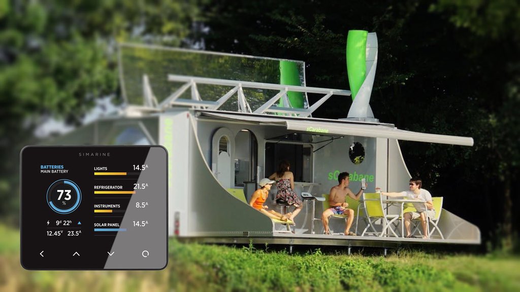 Camp where you park it! 
#cabin that ties like a caravan for #weekender #solar #windpower plus multiple water and great tanks. Truly #offgrid #Batterymonitor smart calibration, smart alarms, big variety of sensors : All in system, all on #smartphone #safiery #simarine