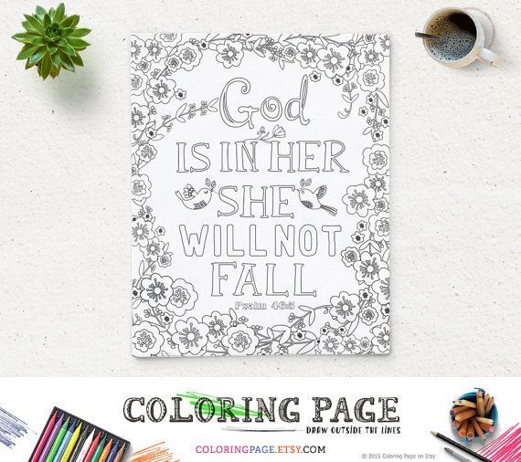 Daily_Logo's tweet photo. Coloring Page God is in her Printable Bible Verse Psalm 46:5 Instant Download Printable Quote Adult Coloring Pages Anti Stress Art Therapy https://t.co/Wc8tBmhoZO https://t.co/eAf9moXwMp