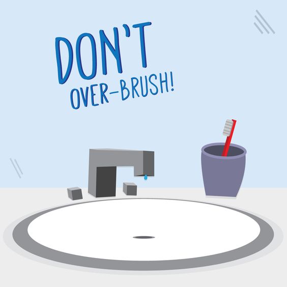 KimDangDDS's tweet photo. Over-brushing can wear away tooth enamel and irritate gums! #DrKimDang #oralhealth #dentalhygiene https://t.co/GiOvD5QJjZ