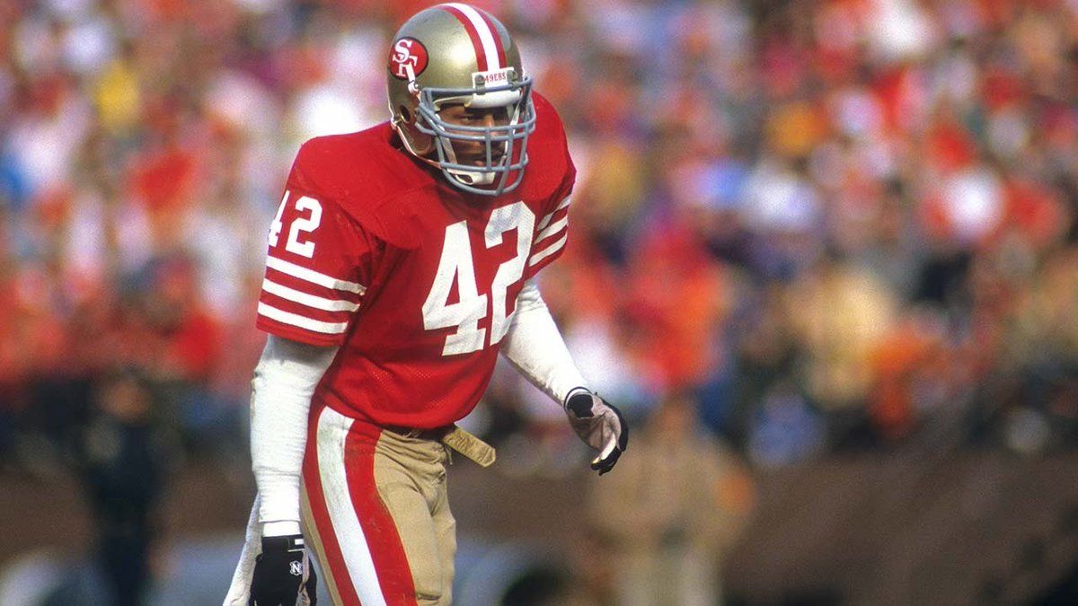 MSR_StephenA's tweet photo. The @MSR49ers select Ronnie Lott with the 11th pick in the #MSRleague Legends Draft.

#MSR #Madden #Madden18 #MSRstephena #XboxOne https://t.co/4G4Vun4Qxr