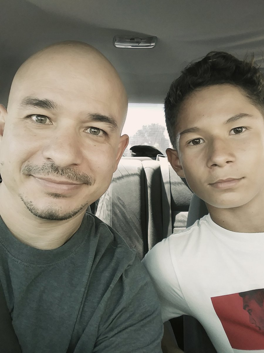 JRiv_49's tweet image. Me and my lil man!! Love my boy!! #hoopin #bball 🏀...its hot out today🌞