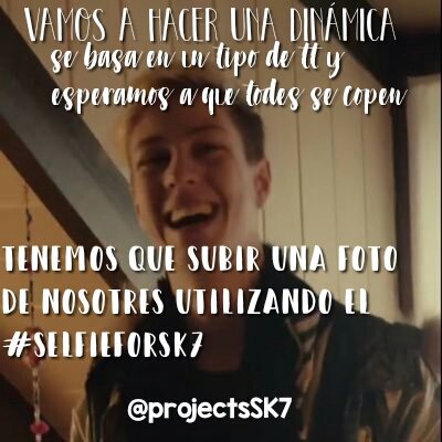 projectsSK7's tweet photo. Esperamos que todes sw animen a participar! Rt ñara difundir.
Cualquier cosa hablen con @sevenfaso o @sevengato https://t.co/Y69VfD7ffY