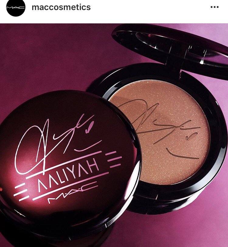 aaliyah's tweet photo. 3 new items revealed, are you guys ready ? #AaliyahForMAC https://t.co/fErCUwkpKX