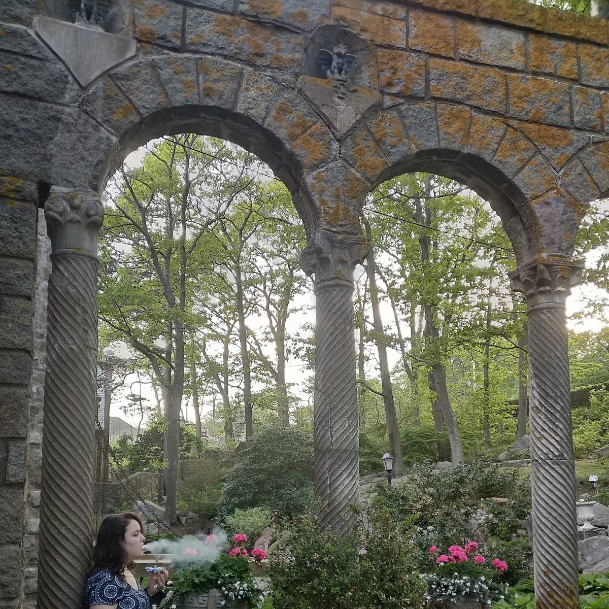 GlassyGabby's tweet photo. My other favorite shot from this weekend. I brought my @glassbynobody fish pipe. I got to stop and sesh for a few at this beautiful location 🌿💜 I never really know what to write in the caption for my pictures. 🙃😋 #seshspot #flowers #cannabis #cannabiscommunity #glassbynobody https://t.co/JOMfHTzE4S