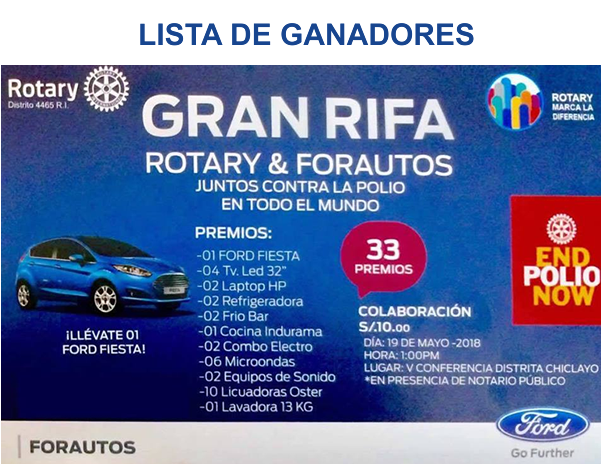 Rotary4465's tweet photo. A toda la comunidad rotaria y público en general que coloboraron con la compra de boletos de la #RIFAROTARIA, se comunica por este medio la lista de los ganadores. # Rotary4465 https://t.co/9RyrQfAkJ5 https://t.co/6NDQx8yt1a