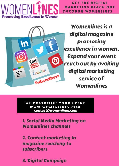 Digital Marketing is a must to do activity for any event in present times.Get visibility reach out through Womenlines marketing campaigns in Singapore...
#events #eventsinsingapore