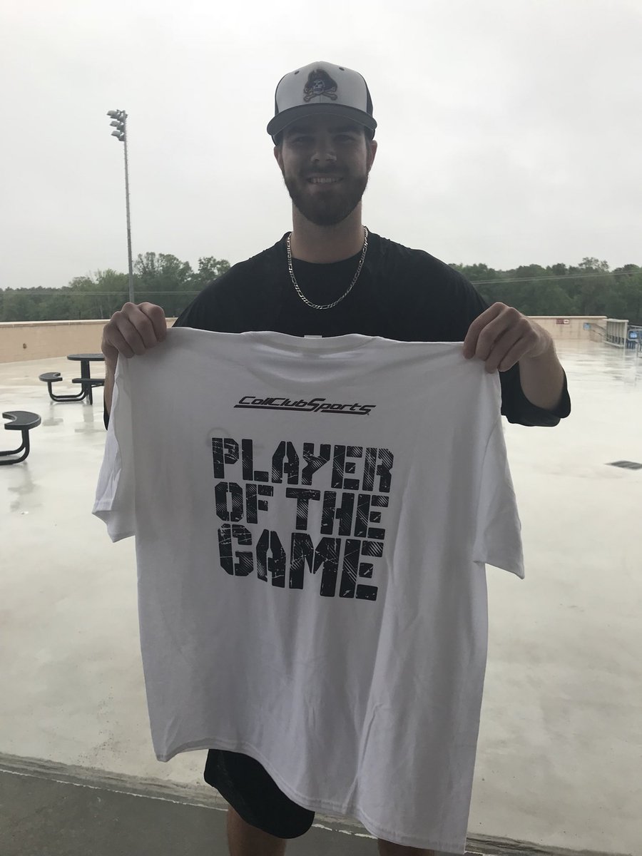 The_NCBA's tweet photo. ::Game 9 Final::
@ECUClubBaseball stays alive with a resounding 12-1 victory over @ISUclubbaseball 
Player of the game: Paschal Ammons
#RoadToHollySprings https://t.co/KDy2zpqedi