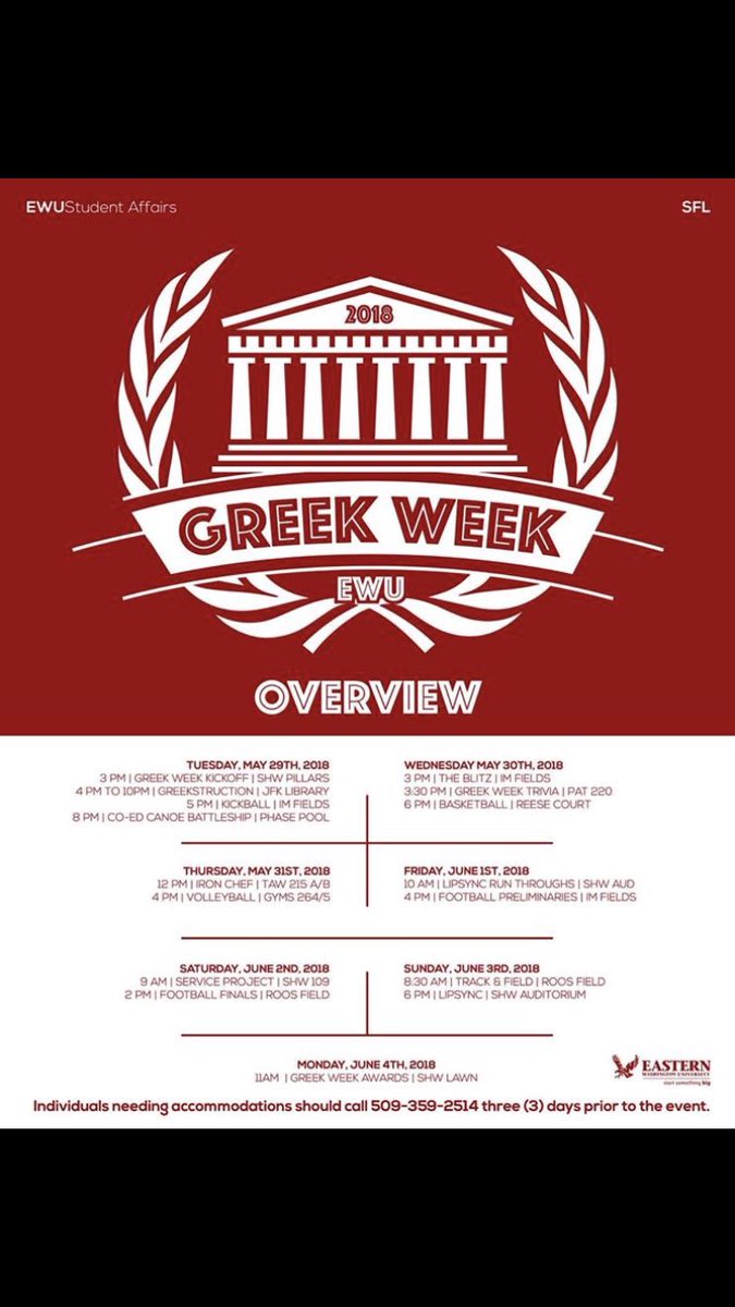 Who else is pumped for Greek Week? All starts @ the kickoff 3PM tomorrow!
