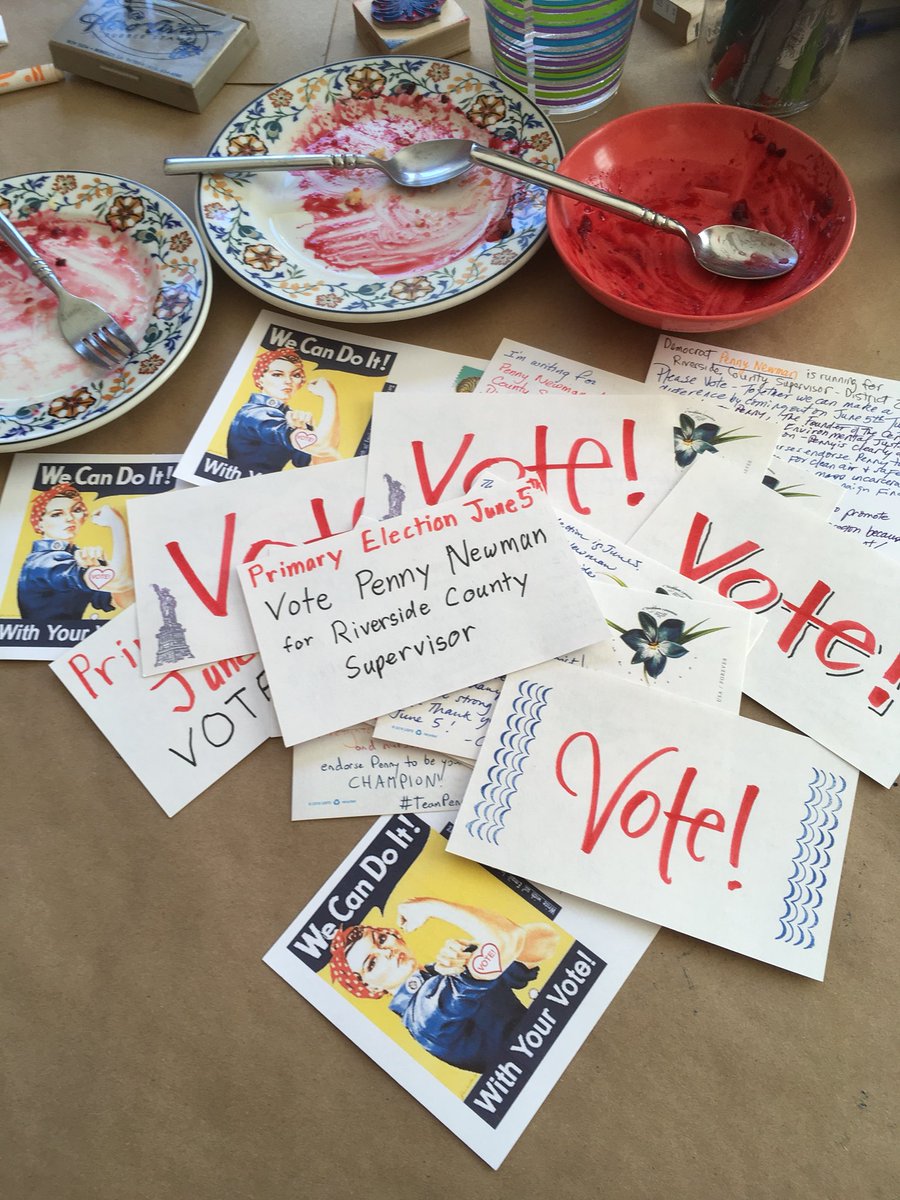rbndwsn's tweet photo. Pie & postcards for #teampenny! #PostcardsToVoters https://t.co/8b6xcX5aJj