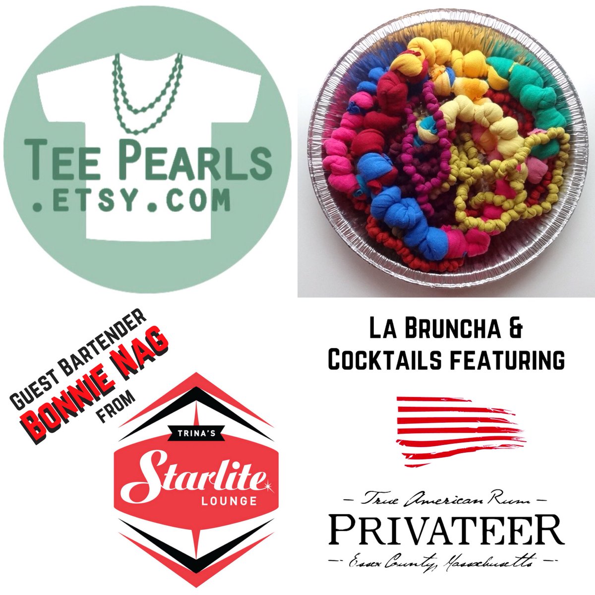 #ESomMarket is turning 3 Saturday! Guest bartender Bonnie Nag from <a href="/trinastarlite/">TrinaStarlite Lounge</a> will be serving up the <a href="/PrivateerRum/">Privateer Rum</a> cocktails to help us celebrate. Check out our lineup of incredible makers, artists, and merchants, then come by and #eatbrunchbuystuff! facebook.com/events/7788441…