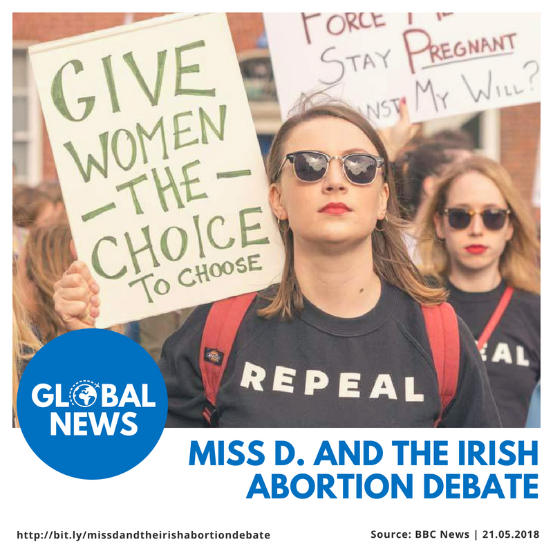 _theglobaltalk's tweet photo. Being a global citizen requires being aware of global matters, causes, and needs. Our Global News of the week, "Miss D. and the Irish abortion debate" by BBC News brings us an important discussion. 

The link is https://t.co/RYYYVPaX55!

#GlobalTalk #GlobalNetwork #GlobalNews https://t.co/SCVM3VJJNY