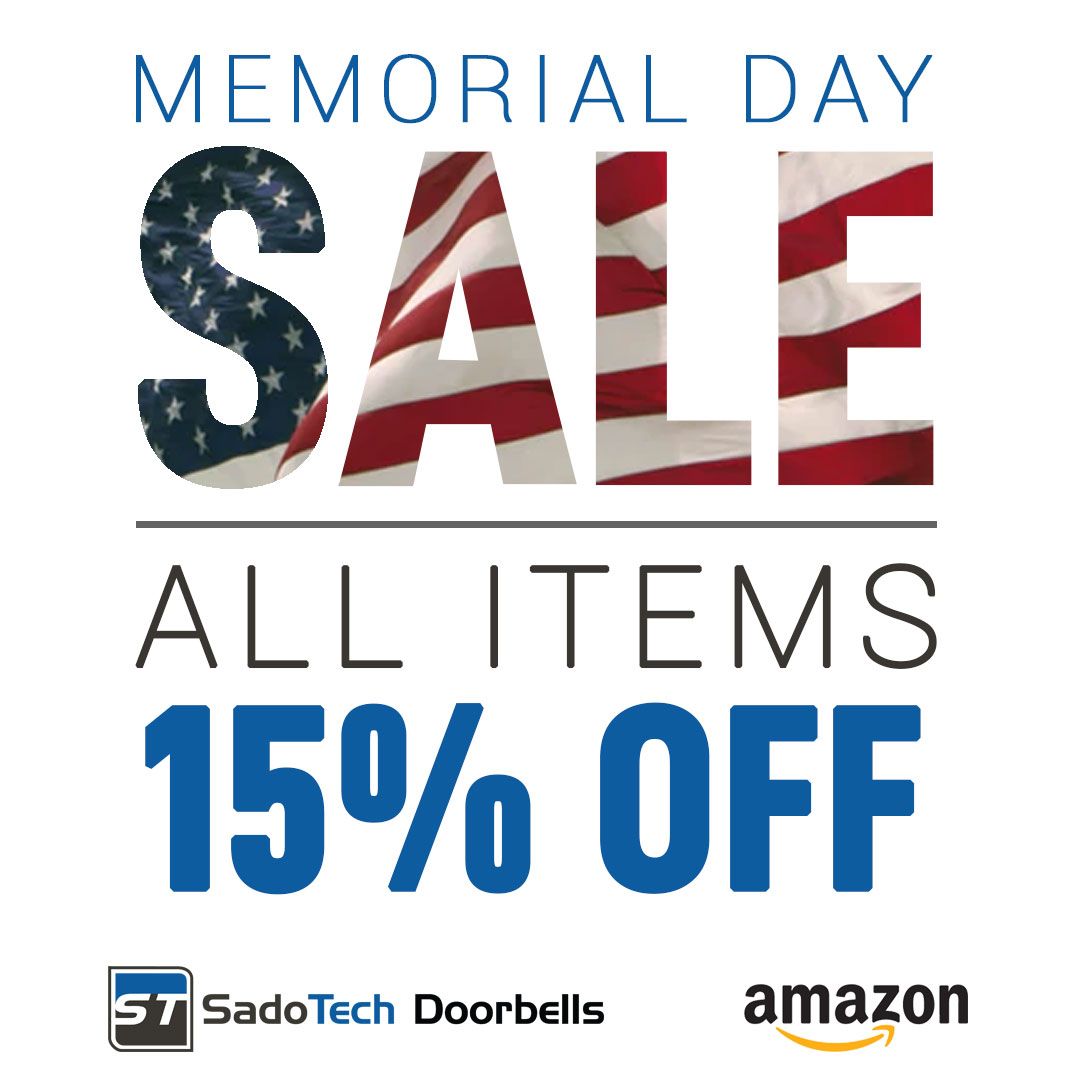 SadoTech's tweet image. Protect what you LOVE with SadoTech. Shop on Amazon now and get your SadoTech Doorbells at the most affordable price!  Just use discount code: 15MEMORIAL. 

Hurry promo runs until TODAY only: amzn.to/2IC1yzp