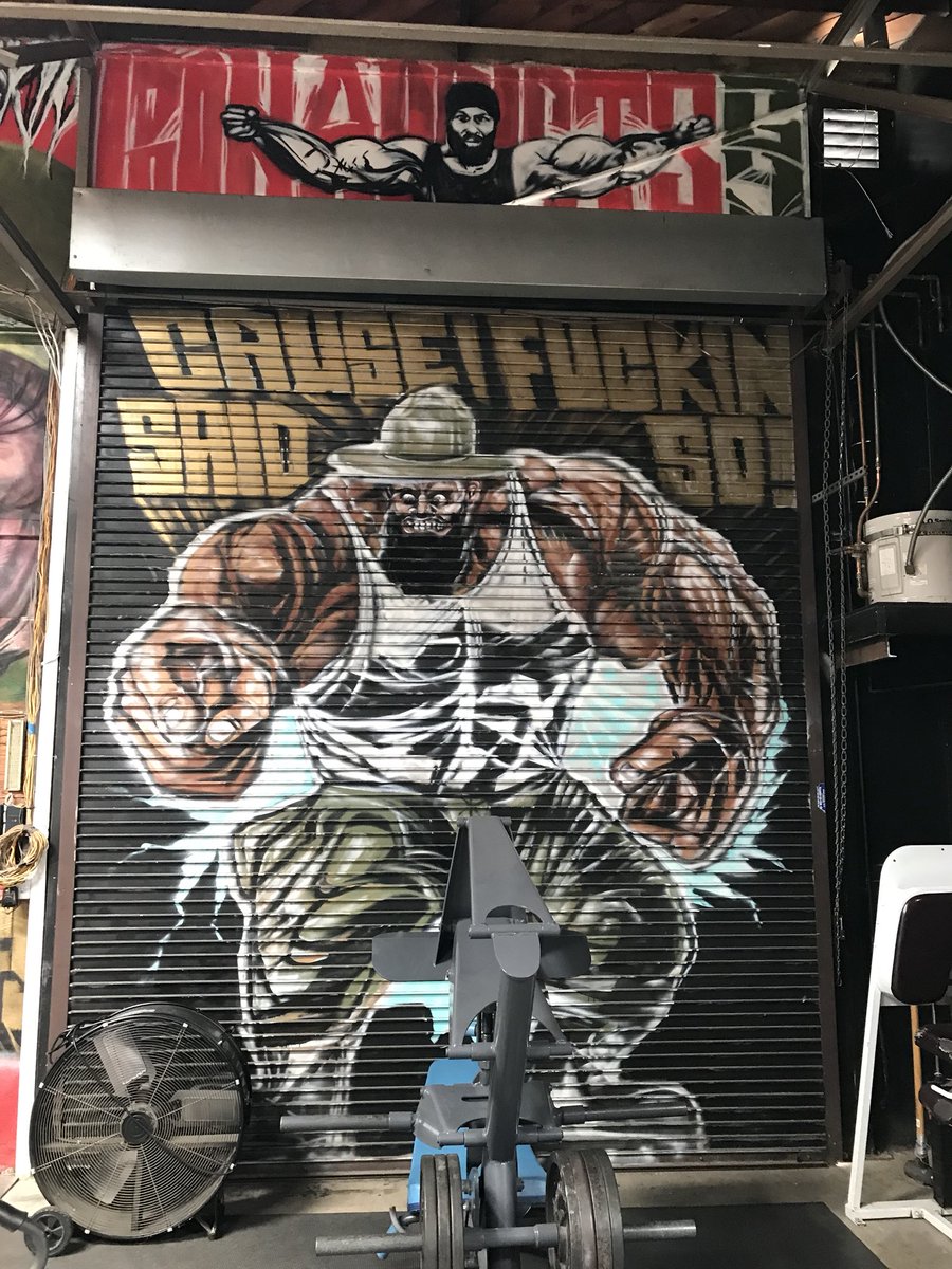 Tacolito24's tweet image. Finally made it down to #IronAddicts gym. Absolutely amazing. Hopefully will get to meet the man himself, @CTFletcherISYMF next time around. Guess my new shirt and wrist bands will have to hold me over for a while! 💪🏼🤙🏼