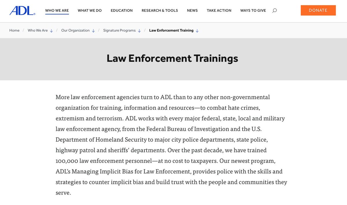 heywildrich's tweet photo. The same people having your Twitter accounts suspended and censored are the same people training your police.

The police do not work for you, they serve another master. Keep that in mind when you give them your unquestioning support. https://t.co/44tH2gt6iN