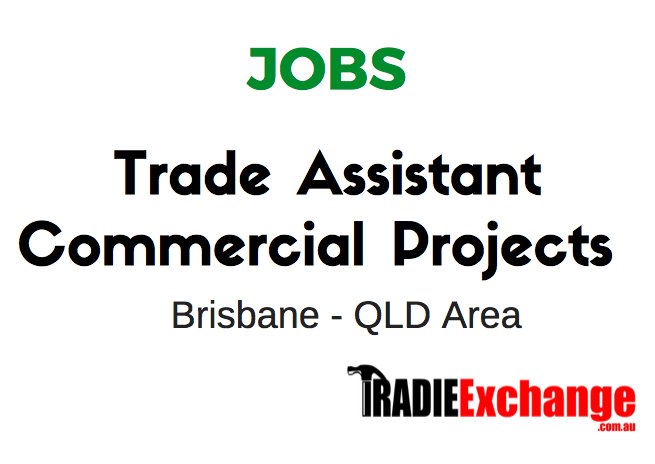 Growing team seeking to hire a Trade Assistant, to work on Commercial Projects, Electrical and Solar. Queensland - Brisbane. Speak to Glenn or Stu tinyurl.com/ycr4gsln #Tradie #Trade Assistant #Electrician