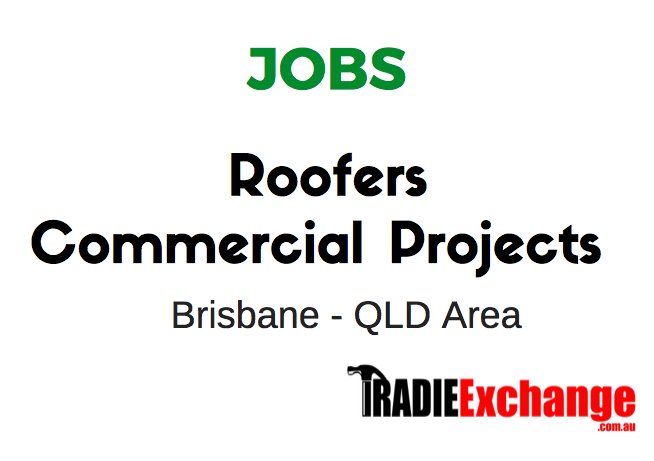 Growing team seeking to hire a Roofer, to work on Commercial Projects, Electrical and Solar. Queensland - Brisbane. Speak to Glenn or Stu tinyurl.com/ycr4gsln #Tradie #Roofer