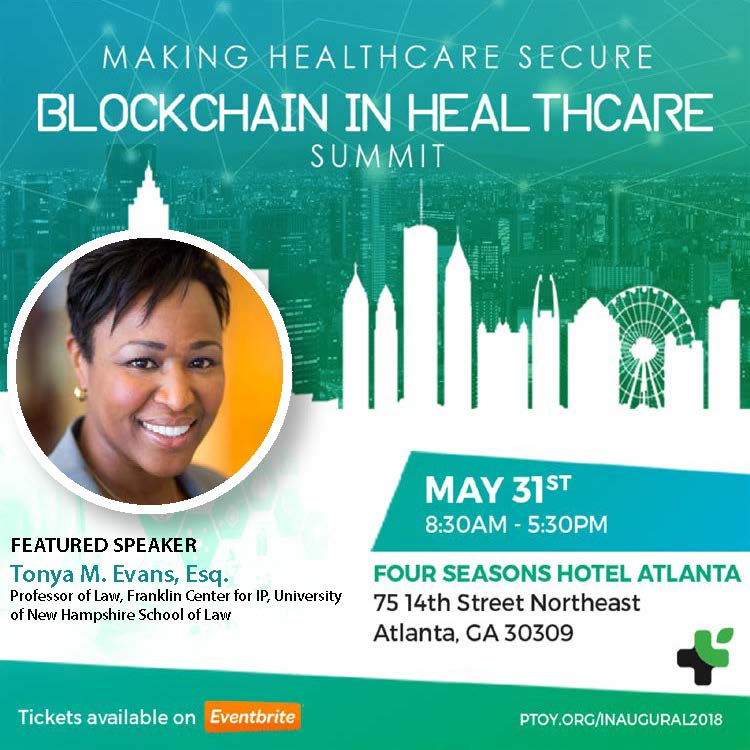 IPProfEvans's tweet image. Join us in Atlanta May 31st for the  #Blockchain in #Healthcare and Regulatory Design Decisions conversation where I explore the IP implications. Register now PTOY.org/inaugural2018 to be a part of the future of blockchain &amp;amp; #healthcare #PTOYSummit18 @ptoy_network  @AxesAndEggs