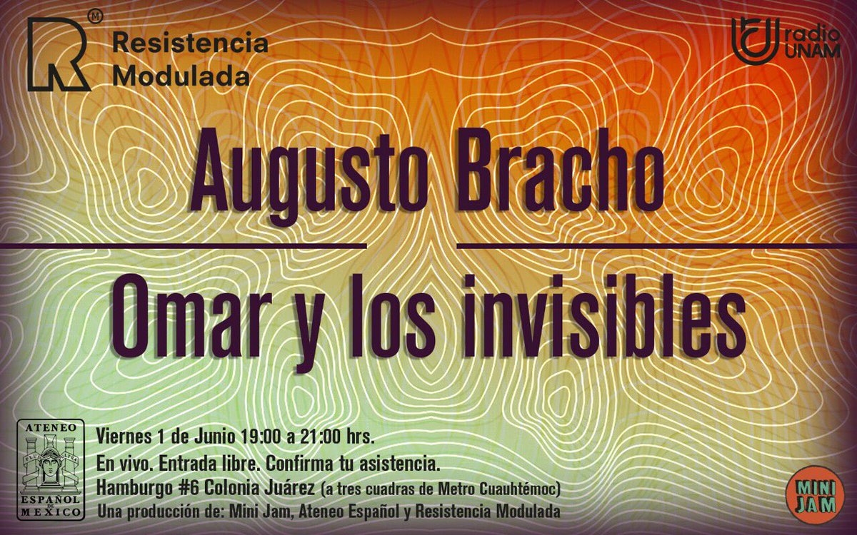 RModulada's tweet photo. Este viernes 1 de junio
Confirma tu asistencia con nosotros 📻 https://t.co/b6rz4mCFGn