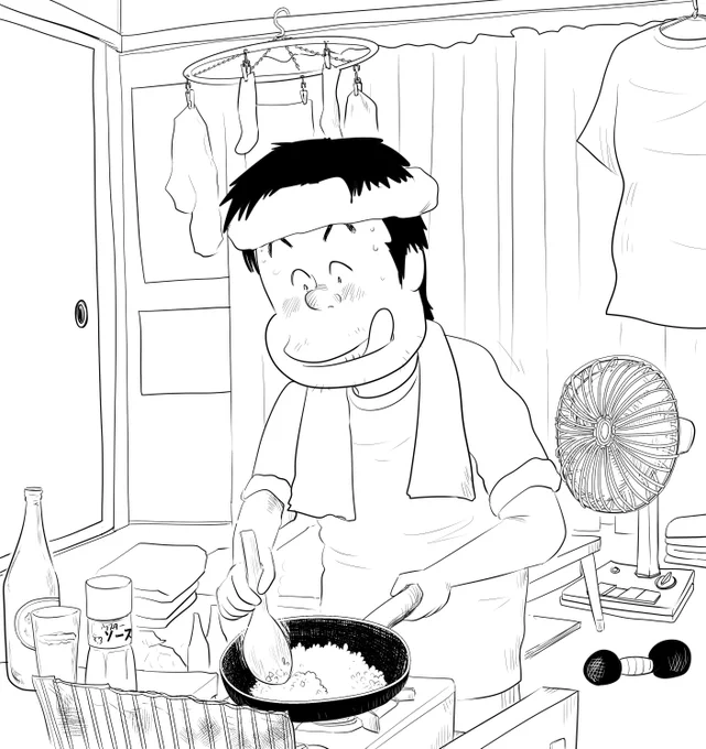 ペン入れ終わったので色塗りします(⌒∇⌒) 