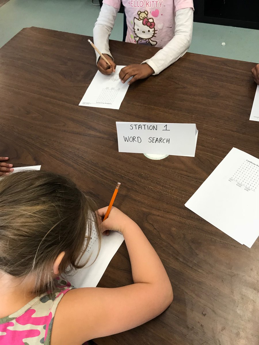 Ms_AGill's tweet photo. We transformed our classroom into a game room while learning about landforms! Students engaged in word searches, matching games, memory card games and even a board game. #gamification #makinglearningfun https://t.co/vKQkAt2n46