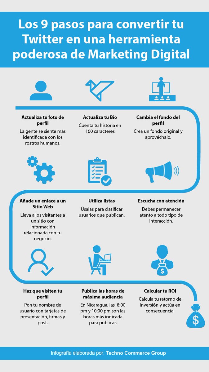 Compra24x7's tweet image. ¿Te gustaría que tu cuenta de #Twitter se convirtiera en una #Herramienta poderosa de #MarketingDigital? 
¡Sigue esto 9 pasos!