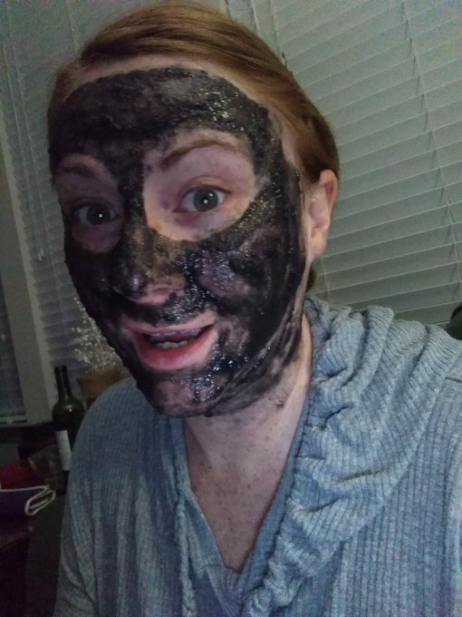 Facial time not the adult kind but still fun. Charcoal mask and scrub. Smell like mint and sugar. https://t<a href="/tag/mvsales"class="tags"><span>#mvsales</span></a>