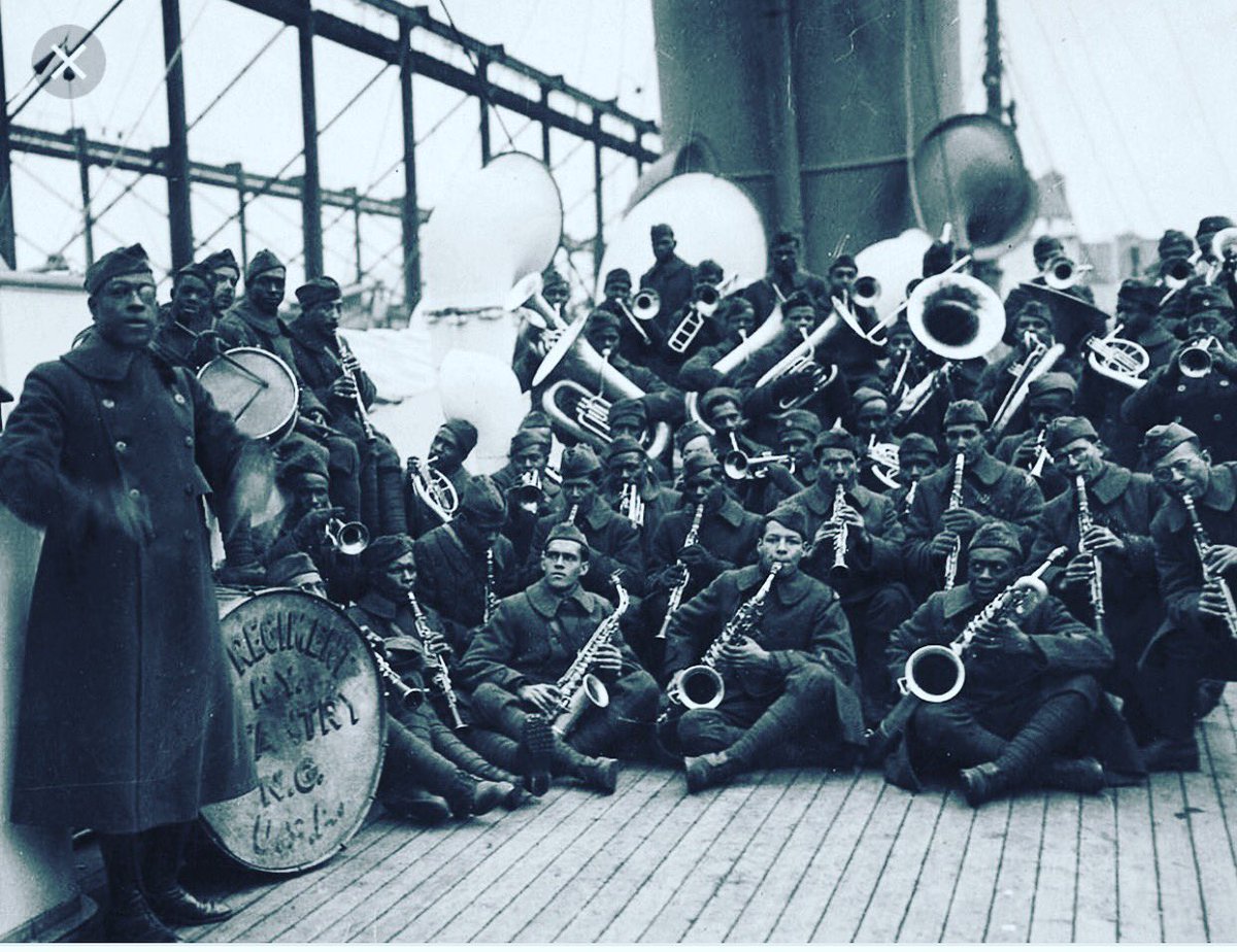 JazzonTrinity's tweet photo. .@JazzonTrinity join us in honoring #jamestresseeurope &amp; the #harlemhellfighters!! Thank you for your  your service to our our country!! #jazz #MemorialDayWeekend2018 #4theloveofmusic https://t.co/RiAPIgdzKU