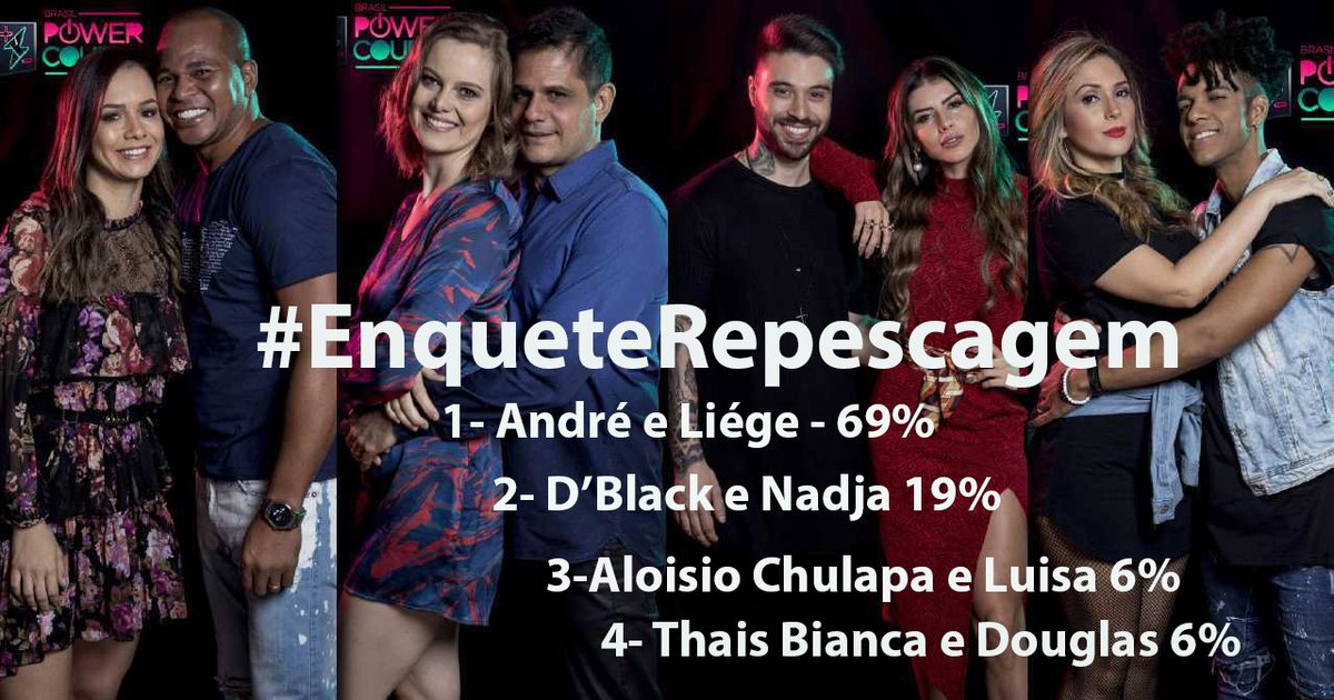 LiegeFc's tweet photo. Team #LiDré André e Liege @liegemuller @andredimauro #CASALPOWER #VIVAOAMOR #VIVAHONESTIDADE #EliminacaoPowerCouple #PowerCoupleHomens #PowerCoupleMulheres #PowerCoupleBrasil #PowerCoupleBr #RepescagemPowerCouple
https://t.co/9cvm6NJgjG https://t.co/sD1Bpbk5or
