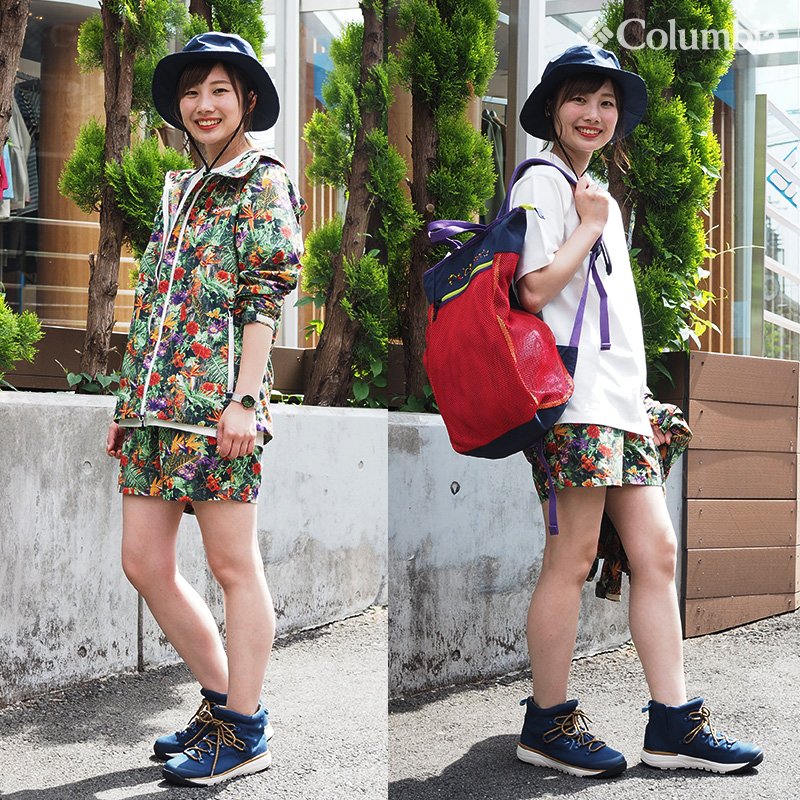 コロンビア スポーツウェア ジャパン A Twitter コロンビアスタッフコーデ トロピカルティンバーウルフ柄のアイテムにコロンビア の定番防水シューズ クイックミッド をあわせた野外フェスコーデ T Co Csnuhj2eaq プレゼント有り 愛用のクイックシリーズ