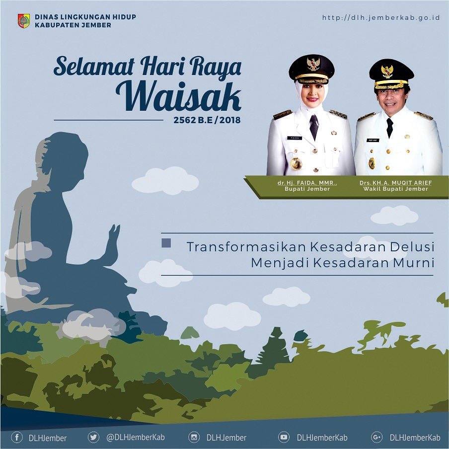dlhjemberkab's tweet photo. "Transformasikan Kesadaran Delusi Menjadi Kesadaran Murni"

Selamat Hari Raya Waisak, 2562 B.E / 2018

#Waisak2018 https://t.co/apsgVRPOxq