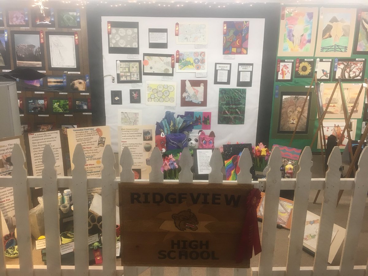 Went to the #silverdollarfair this weekend. I was impressed by the work in displays by three local continuation high schools. These kids are talented! <a href="/rvhswolverine/">Ridgeview HS</a> <a href="/ChicoAltEd/">CUSD Alt Ed</a> #centenial 
#alted