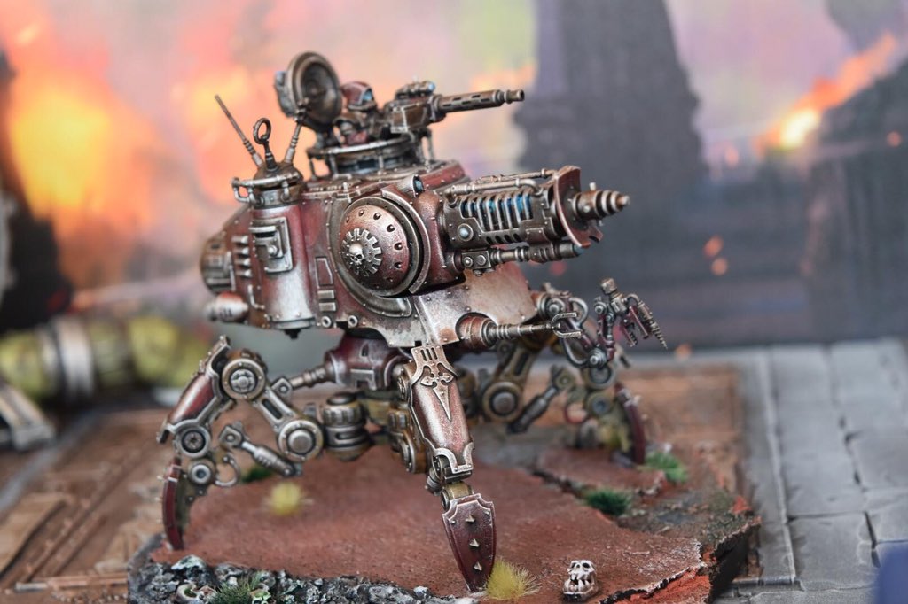 StBasilFish's tweet photo. I entered my #dunecrawler into a painting contest @ the local #Warhammer shop! The shop is holding an online survey to determine the winner. I am Entry #2 & I’d love your consideration for a vote!
https://t.co/UuKYVc1WD9
#adeptusmechanicus #admech #warhammer #paintingwarhammer https://t.co/Hsi9atUmZF