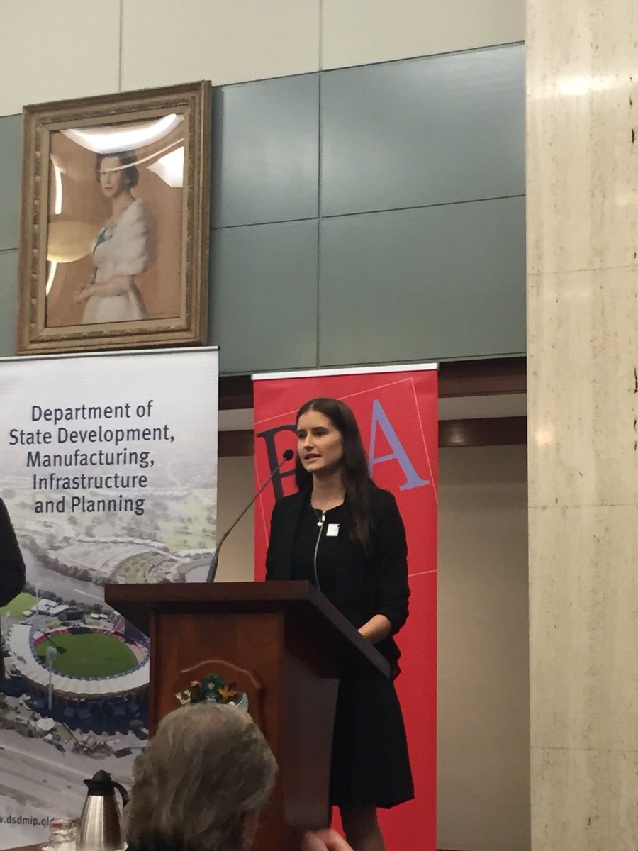 pia_qld's tweet photo. The Minister’s Town Planning Prize OVERALL WINNER goes to Lauren Mudd https://t.co/nz4i81Iu0r