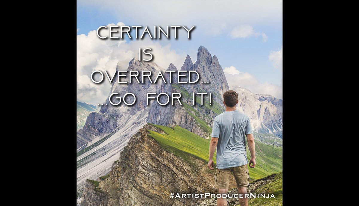 ValQED's tweet image. It’s your dream - make it happen!
#inspiration #lifecoach #fearless #ArtistProducerNinja