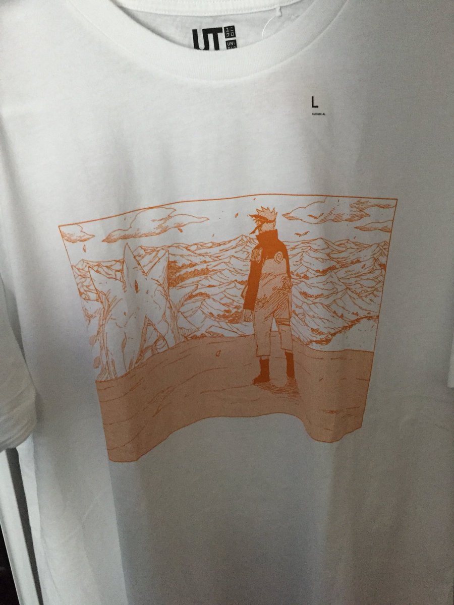 _based_vic's tweet photo. Had to cop the Uniqlo x Shonen Jump collab https://t.co/7v17MjdR7q