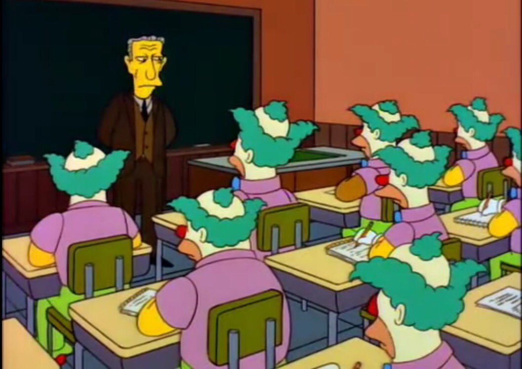 MartinoliCuri's tweet image. Los Simpsons predijeron que Osorio iba a dirigir esta selección de payasos: