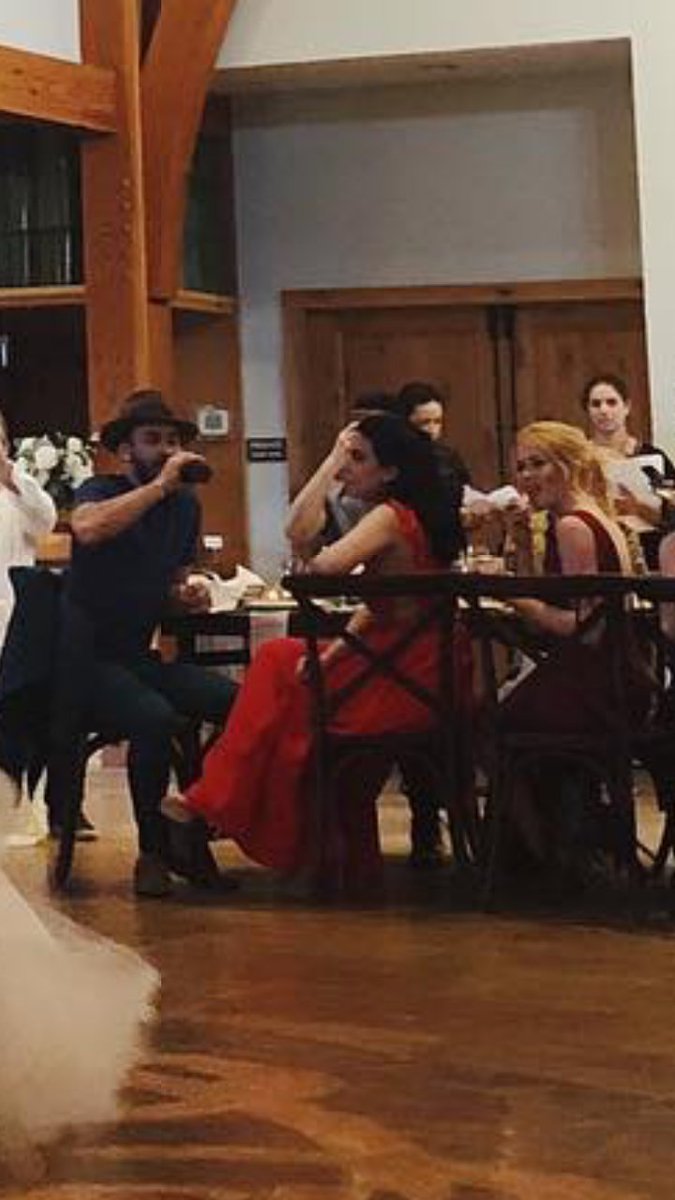 TMI_Uruguay's tweet photo. ICYMI @EmeraudeToubia @Kat_McNamara @PrinceRoyce &amp; @arosende (behind the camera) at @isaiahmustafa &amp; #LisaMitchell's wedding reception...#ShadowhuntersFamily #Shadowhunters https://t.co/G6PdFQDKLC