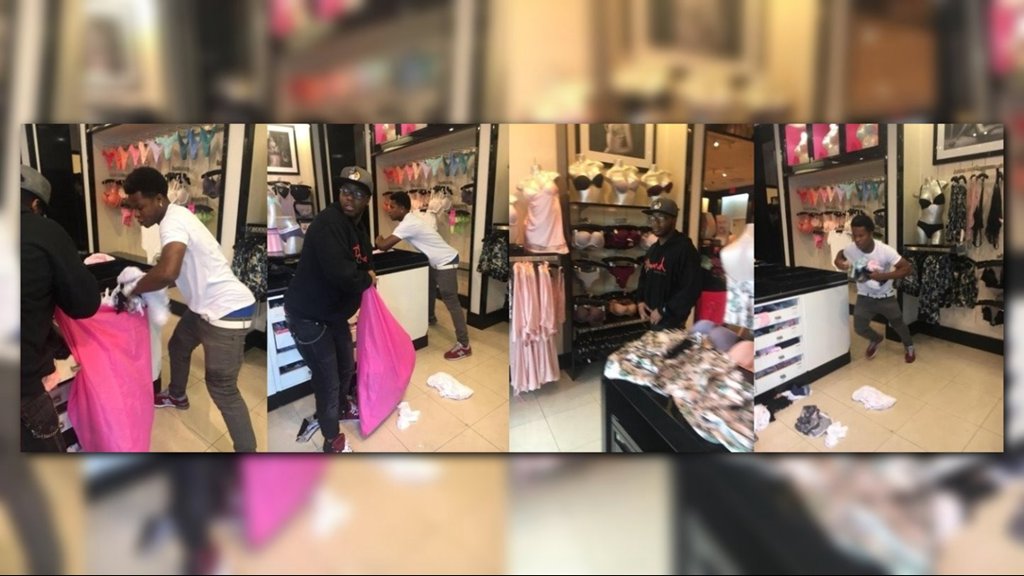 wcnc's tweet photo. Suspects caught on camera stealing women's underwear in Blakeney https://t.co/rg5aK24c22 https://t.co/2n2QkSY4tE