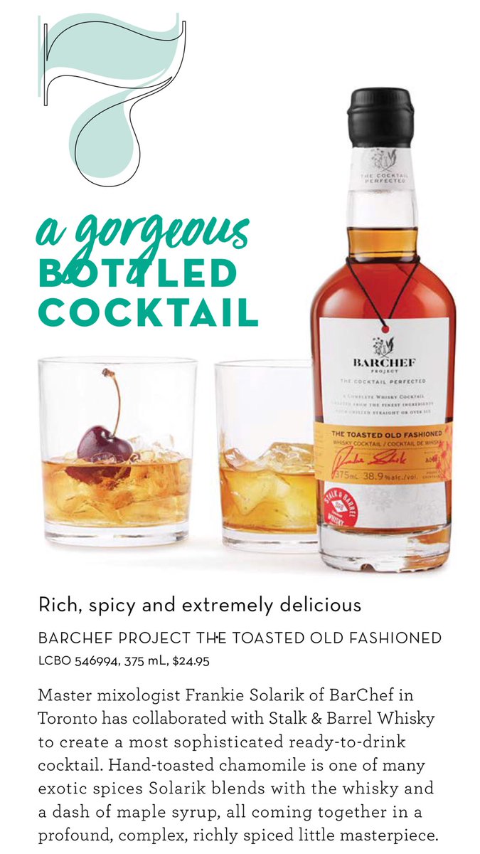 Made for people like me who comes home after a long day &amp; simply pours an already made #OldFashioned into a whisky glass with a couple of large ice cubes. the <a href="/BarchefProject/">BARCHEF Project</a> is an amazing #Cocktail with a signature chamomile flavour! Have you tried it yet? #LCBO <a href="/barcheftoronto/">BarChef</a>