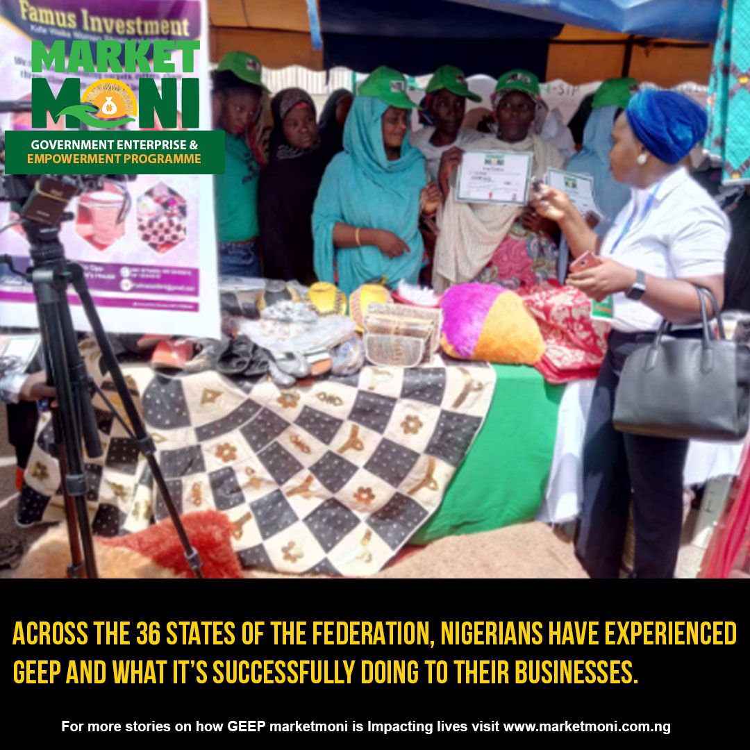 Across the 36 states of the federation, Nigerians have experienced GEEP and what it's successfully doing to their businesses.
#GEEP4U #GEEPMarketMoni #MarketMoni