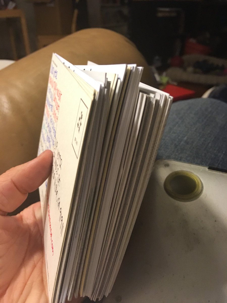 greenkozi's tweet photo. My Memorial Day #postcardstovoters work is done. #WrightForDA https://t.co/jW3rWTYOks