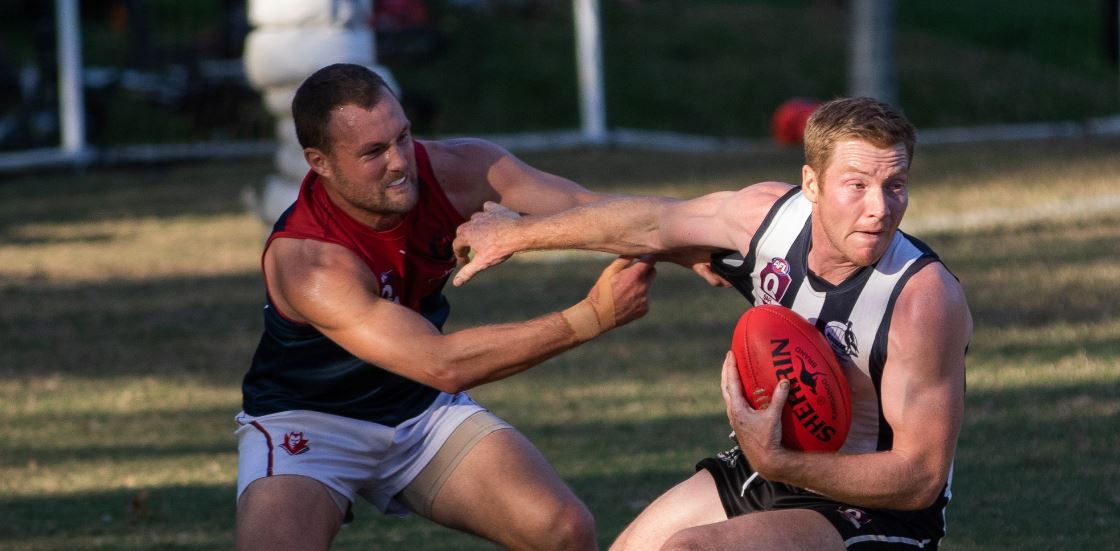 QAFL_QAFLW's tweet photo. Ryan Harwood was one of three players to earn 10 votes in the Syd Guildford from Round 6 after his six-goal performance against Sandgate. 

Check out the full vote winners below 👇

📰: https://t.co/LmbCWXoLtV | #AFLQFooty @AFLQ https://t.co/Yp9O32NyN3