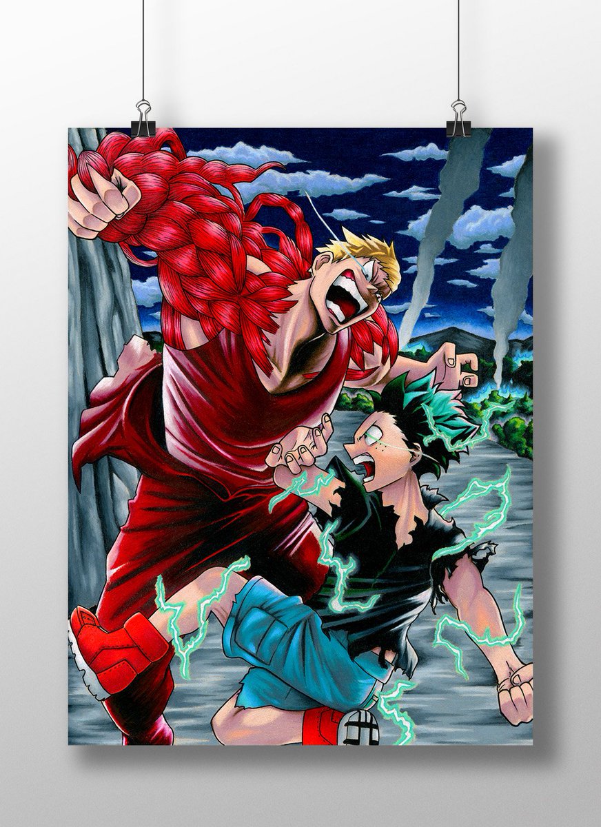 domdrawz's tweet photo. Hey guys! Deku vs Muscular is done! Prints will be available on https://t.co/FxBL6dHorv or you can message me if your interested! Have a good one! 😁 https://t.co/pZQB2DSHLX