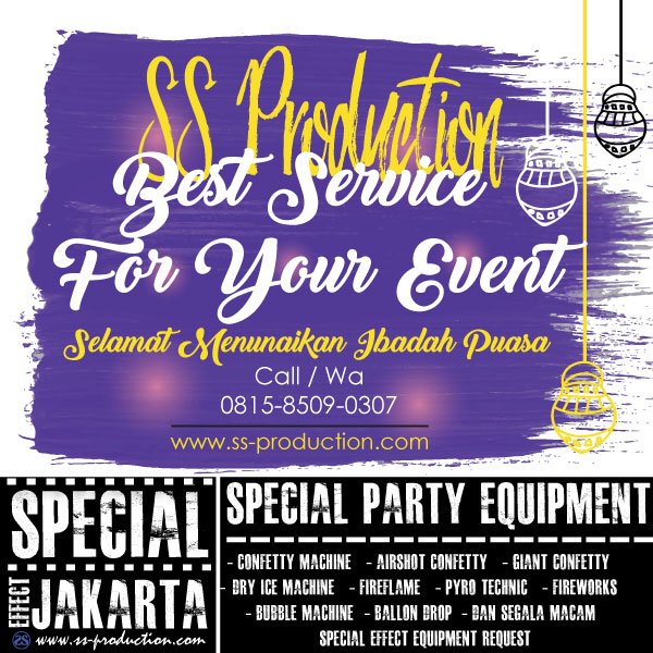ssproduction78's tweet photo. Selamat menunaikan ibadah puasa genks, selamat beraktifitas juga untuk Anda semuanya. 
'
#ssproduction #fireworksjakarta #fireflamejakarta #specialeffectjakarta #bubblejakarta #confettijakarta #co2 #eventorganizer #Ramadhan #puasa https://t.co/DtRavMDaj4
