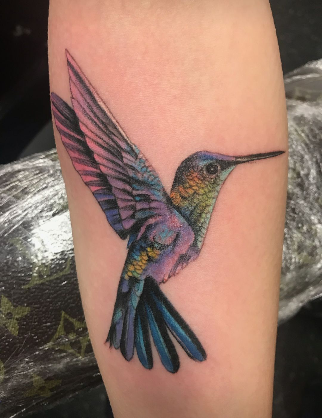Colorful Birds Tattoo by Marvin Silva: TattooNOW