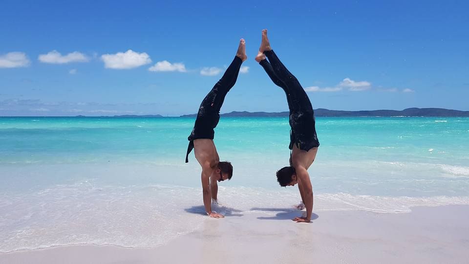 manager_blue's tweet image. Never handstand alone! :) 

#seeaustralia #thisisqueensland #lovewhitsundays #airliebeach #whitsundays #truebluesailing #newhorizon #atlanticclipper #truebluecrew